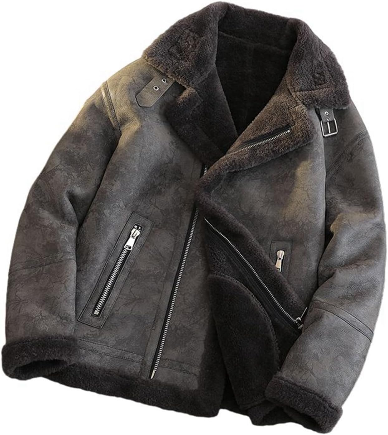 JULYNINE 】ジレ チャコールグレー July nine ファーベスト 新品タグ付き